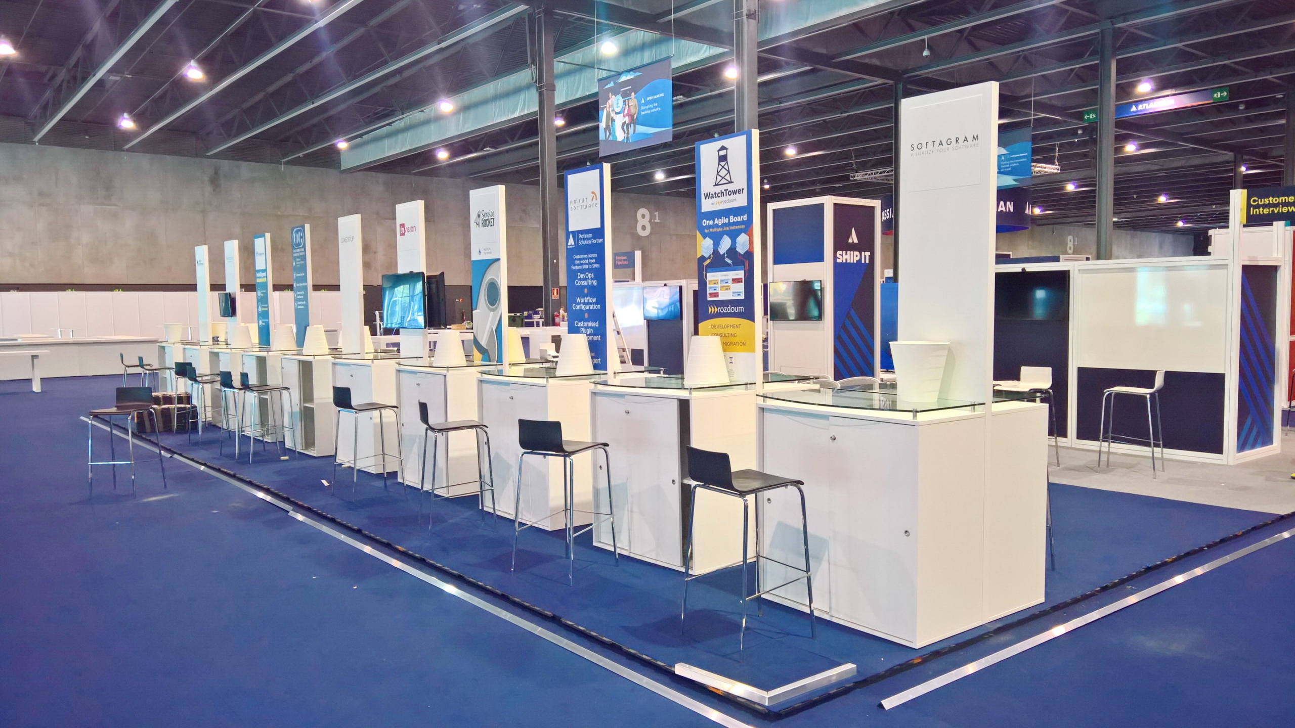 Montaje de stands para ATLASSIAN