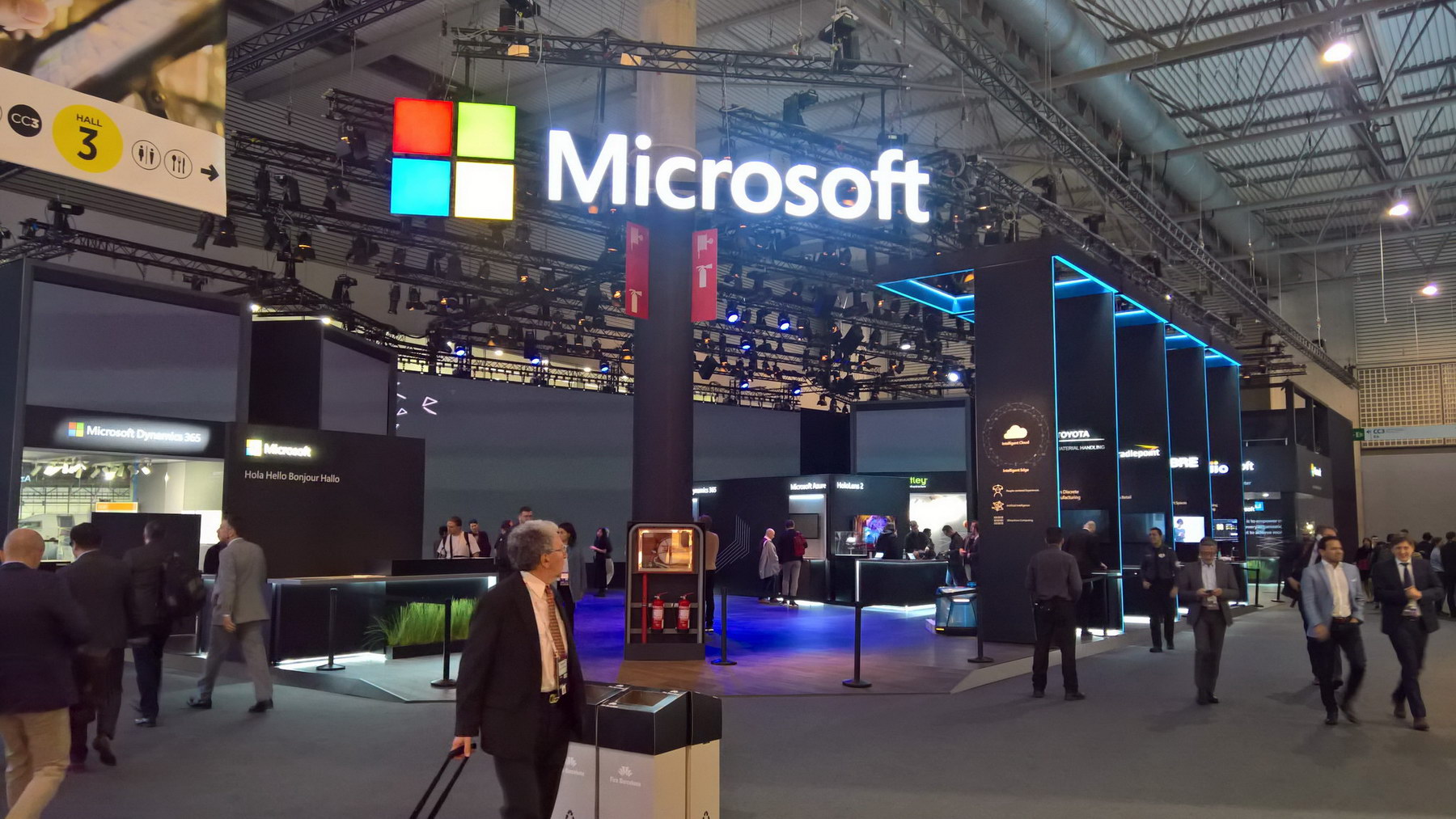 Microsoft exhibition stand