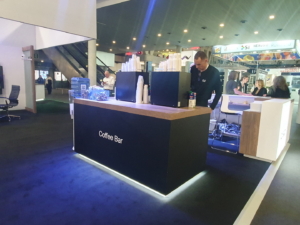 🥇 Custom exhibition stand for CISCO-WEBEX-at-ISE-2024, produced by ProjeKta stand builders with innovative branding and structure.