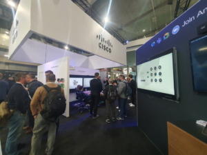 🥇 Custom exhibition stands CISCO-WEBEX-at-ISE-2024, produced by ProjeKta stand builders with innovative branding and structure.