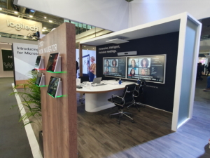 🥇 Custom exhibition stand for CISCO-WEBEX-at-ISE-Barcelona, produced by ProjeKta stand builders with innovative branding and structure.