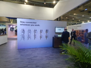 🥇 Custom exhibition stand for CISCO-WEBEX-at-ISE-Barcelona, produced by ProjeKta stand builders with innovative branding and structure.