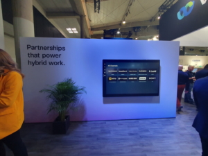 🥇 Custom exhibition stand for CISCO-WEBEX-at-ISE-Barcelona, produced by ProjeKta stand builders with innovative branding and structure.