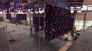 🥇 Custom exhibition stand for Microsoft_at_Mobile_World_Congress, produced by ProjeKta stand builders with innovative branding and structure.