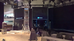 🥇 Custom exhibition stand for Microsoft_at_Mobile_World_Congress, produced by ProjeKta stand builders with innovative branding and structure.