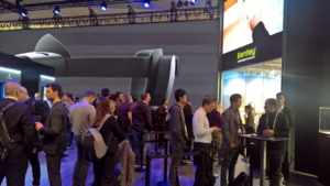 🥇 Custom exhibition stand for Microsoft_at_Mobile_World_Congress, produced by ProjeKta stand builders with innovative branding and structure.