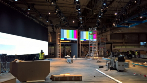 🥇 Custom exhibition stand for Microsoft_at_Mobile_World_Congress, produced by ProjeKta stand builders with innovative branding and structure.