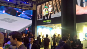 🥇 Custom exhibition stand for Microsoft_at_Mobile_World_Congress, produced by ProjeKta stand builders with innovative branding and structure.