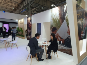 🥇 Custom exhibition stand for Qualicaps_at_CPHI_2023, produced by ProjeKta stand builders with innovative branding and structure.