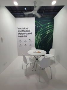 🥇 Custom exhibition stand for Qualicaps_at_CPHI_2023, produced by ProjeKta stand builders with innovative branding and structure.